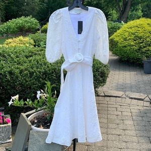 Sachin & Babi ivory floral print Kelsey dress size 0